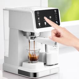 Compacte Koffiemachine - Espressomachine - Thuis Barista - 6 Koffiemodi - 15L Watertank — thumbnail 4