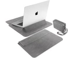 Originap 15-16 Zoll Laptop Sleeve Laptophülle, mit Standfunktion Laptoptasche, für MacBook Pro 16 (M5~M1, Pro/Max), MacBook Air 15 Zoll (M5~M2), für Samsung, XPS, Lenovo, HP 15-16" (Grau)