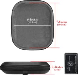 Shield Hoofddoos - Geschikt voor JBL Tune 520BT/510BT/660NC/560BT - Jr 310BT Hoes - Vervangende Hard Shell Travel Bag met Kabelopslag (Zwart) — thumbnail 4
