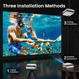 Draagbare 4K Projector met Native Full HD, Bluetooth 5.1 en Ingebouwde Luidsprekers — thumbnail 2