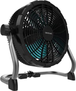 Industriële Vloerventilator - Krachtige Ventilator - Luchtcirculatie Binnen - 9 Snelheden Accu - 25.4 cm Diameter - Wit — thumbnail 3