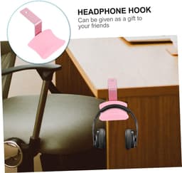 Koptelefoon Hanger - Headset Houder - Bureau Organisatie - Zelfklevend of Schroefbevestiging - 8 x 6 x 2 cm - Roze — thumbnail 5