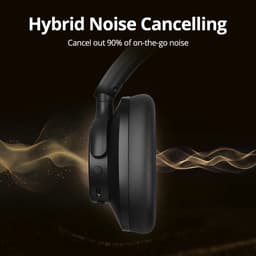 Draadloze Bluetooth Hoofdtelefoon - Gaming Headset - Draadloos - Hybride Noise Cancelling - 500mAh - 60 Uur Luisteren - Natuurlijke Pasvorm - Wit — thumbnail 4