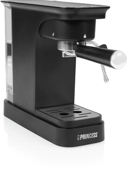 Espressomachine 20 bar - Princess Piston Espressomachine – Geschikt voor Gemalen Koffie & ESE‑pads – 0,8L Waterreservoir – Stoompijpje voor Cappuccino & Latte – Compact Koffiezetapparaat – Zwart – 01.249421.01.001 — thumbnail 2