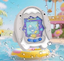 Allecto- Beschermhoesje Tamagotchi Paradise - schattig - siliconen - wit - cartoon - met sleutelhaak - leuk - compatibel - Beschermhoesje voor Tamagotchi Paradise, schattig, leuk, cartoon, siliconen, beschermhoes met sleutelhaak, wit. — thumbnail 2