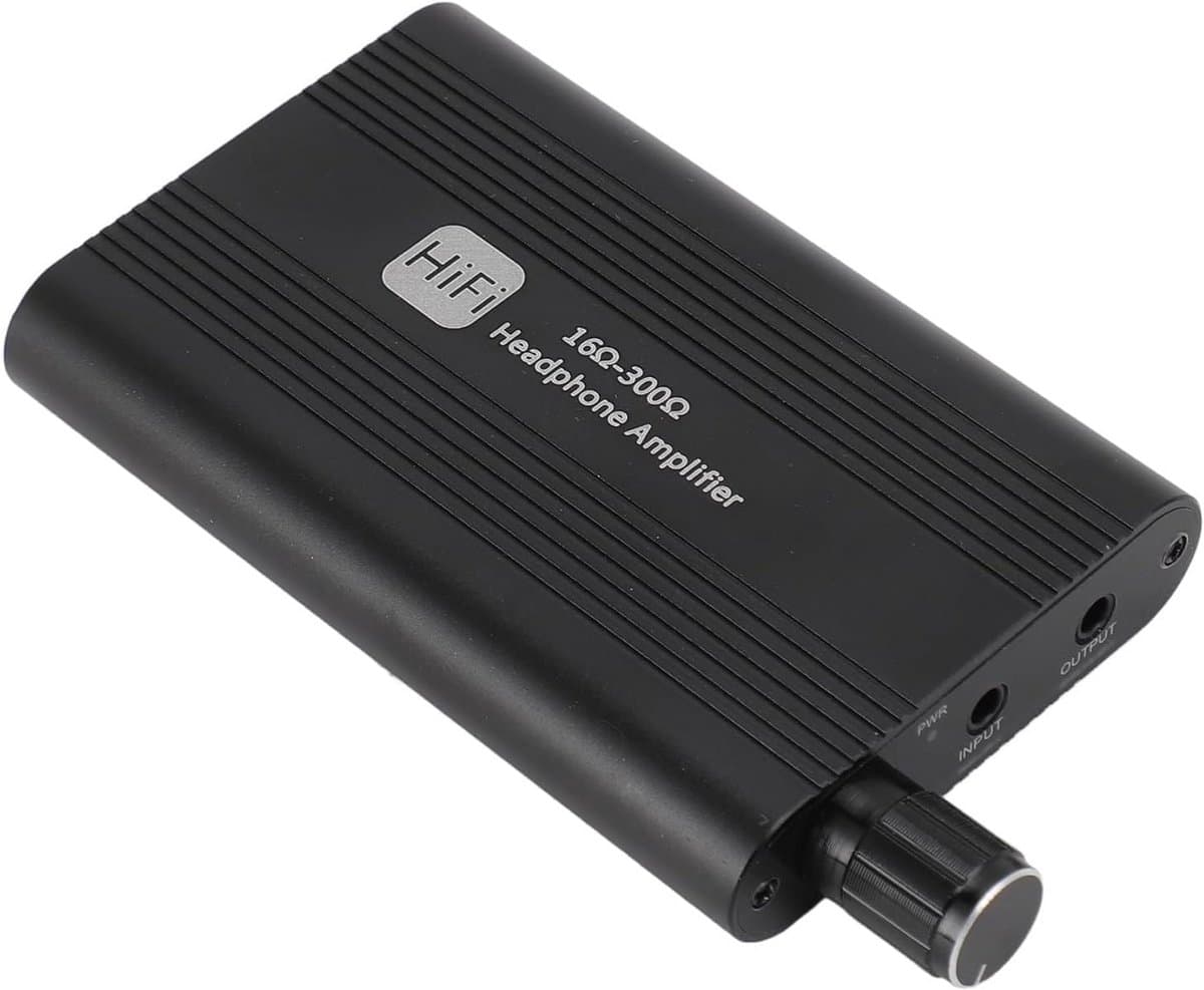 Draagbare Hoofdtelefoonversterker met 3.5mm AUX voor Hoge Impedantie Koptelefoons — afbeelding 1