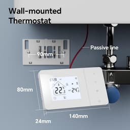 Slimme Wifi Thermostaat voor Gasgestookte CV-ketel - Programmeerbaar met Spraakbediening — thumbnail 4