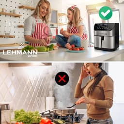 Grote Heteluchtfriteuse 8L met Kijkvenster en LED Touchscreen - 1800W — thumbnail 4