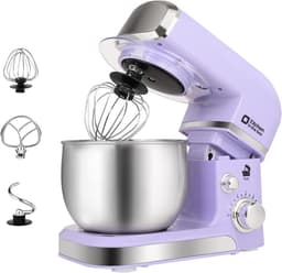 Compacte Elektrische Keukenmixer met RVS Kom en 6 Snelheden — thumbnail 1
