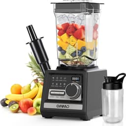 Krachtige Blender - Smoothie Maker Keukenmachine - IJs Breken Drankjes - 9 Snelheidsstanden - 2 Liter Kan - Zwart — thumbnail 1