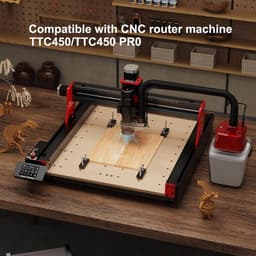 CNC Stofzuiger Kit - Stofafzuiging - Stofvrij Graveren - Automatische Start/Stop - 170mm x 170mm - Transparant Bordeaux — thumbnail 5