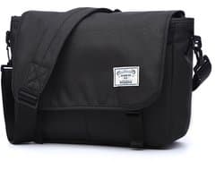 messenger bag - laptop - kuriertas - unisex - zwart