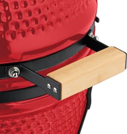 Kamado barbecue - Ø 26 cm - keramisch - met thermometer - deksel - rood — thumbnail 5