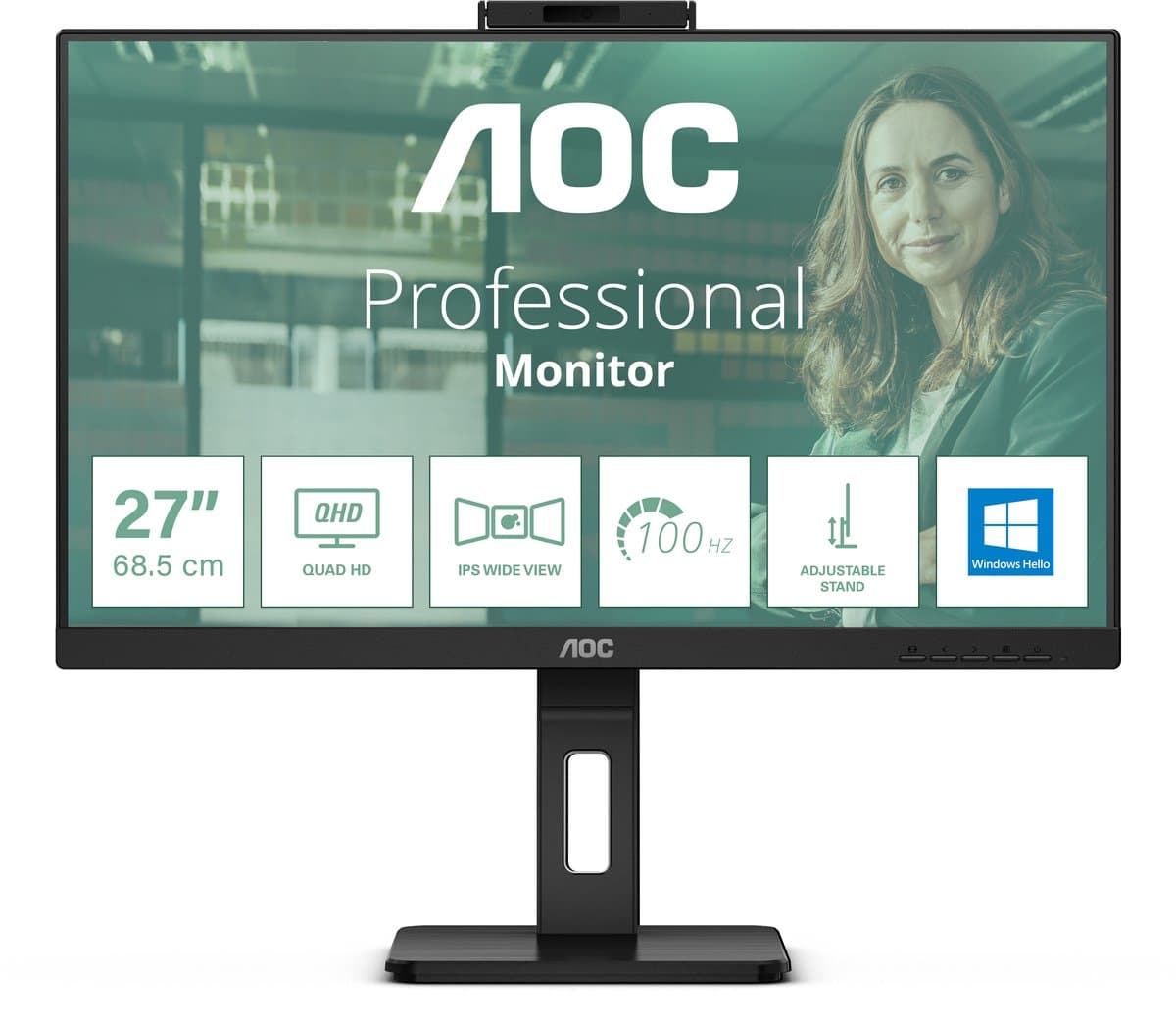 Monitor AOC Q27P3CW 27" LED IPS Flicker free — afbeelding 1