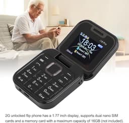 Opvouwbare 2G Mobiele Telefoon met 1,77 Inch Scherm en dubbele SIM — thumbnail 6