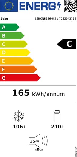 Beko B5RCNE366HXB1 Vrijstaand 316 l Metallic — thumbnail 3