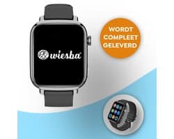 Wiesba WB13 - smartwatch kinderen - gps horloge kind - kinderhorloge bellen - gps tracker kinderhorloge - kinderhorloge met gps - kinderhorloge - Zwart