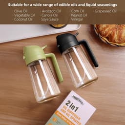 2-stuks-450ml-olie-sprayfles-olie-azijnstellen-glas-olijfolie-sprayer-olie-sprayer-keukengereedschap-bbq-accesoires-oliespuit-glazen-oliespray-voor-airfryers-en-salades-vaatwasserbestendig-zwart — thumbnail 5