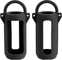 Beschermhoes geschikt voor JBL Grip Bluetooth Speaker - Met Draaghendel, Draagriem en Karabijnhaak - Meerdere Kleuren - Zwart - Schokbestendig - Krasbestendig - Siliconen - Hoesje - Case - Bescherming — thumbnail 1