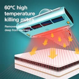 Draagbare huisstofmijt stofzuiger met UV-sterilisatie en ultrasone technologie - 700W — thumbnail 3