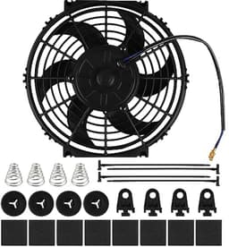 Universele Auto Koelventilator 10 Inch 12V 80W – Elektrische Ventilator voor Auto en Vrachtwagen — thumbnail 5