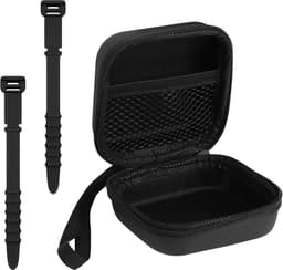 Allecto plus - Zwarte opbergdoos met kabelorganizers - Hoofdtelefoon en datakabeltas - Voor winkelen, reizen en outdoor-activiteiten — thumbnail 1