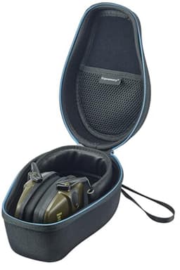 Earmuff Case voor Veilig Transport en Opberging van Oorkappen - Robuuste Beschermende Tas in Zwart-Blauw — thumbnail 1