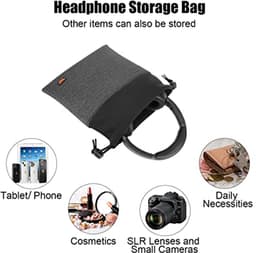 Grote Bluetooth Hoofdtelefoontas Organizer - Zacht en Draagbaar voor Reizen — thumbnail 4