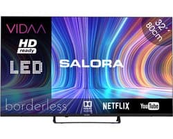 Salora 32HV210 VIDAA Smart HD TV 81 cm Zwart