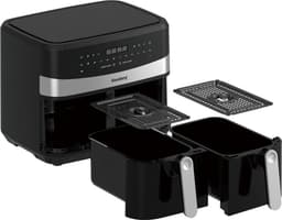 Klausberg 7573 - Dubbele Airfryer XXL - Heteluchtfriteuse - touchscreen - 9Liter - 1750W — thumbnail 7