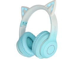 Cathy Kinder koptelefoon Bluetooth | Katoor LED Draadloos | turquoise