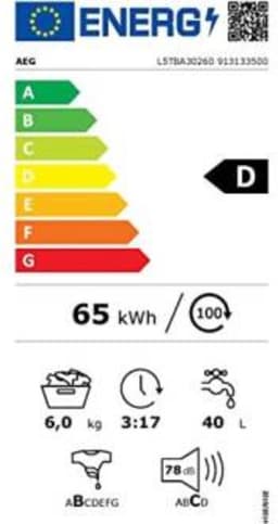 AEG L5TBA30260 Bovenlader wasmachine 6kg — thumbnail 3