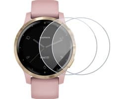 2x Screenprotector geschikt voor Garmin Vivoactive 4S - Folie Screen Protector geschikt voor Garmin Vivoactive 4S