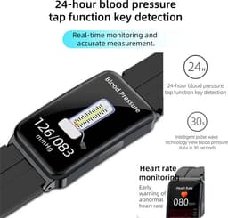 DrPhone GlucoSense Plus - Smartwatch PPG + ECG Hartslagmeter - Glucosemeter - Gezondheidsband Fitness Tracker - Roze — thumbnail 4