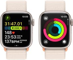 Apple Watch Series 9 - 41mm - Case with Starlight Sport Loop - Sterrenlicht Aluminium — thumbnail 5