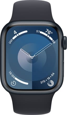 Apple Watch Series 9 - 41mm - Midnight Aluminium Case with Midnight Sport Band - S/M — thumbnail 1