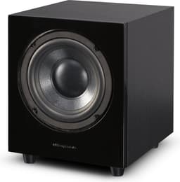 Wharfedale WH-D8 Actieve subwoofer – 200 mm woofer – Dynamische bas – Compact MDF-ontwerp – Zwart — thumbnail 1