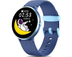 Smartwatch Kinderen - Activity Tracker - Muziek - Waterdicht - Blauw