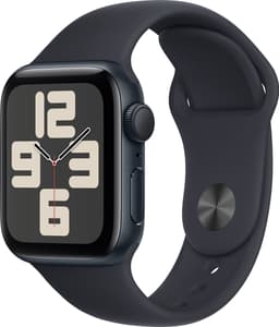 Apple Watch SE 2023 - 40mm - Sportbandje Zwart - M/L — thumbnail 2