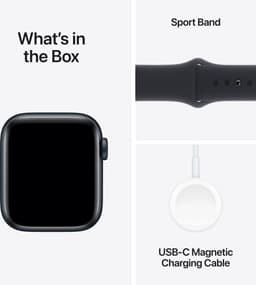 Apple Watch SE 2023 - 40mm - Sportbandje Zwart - M/L — thumbnail 3