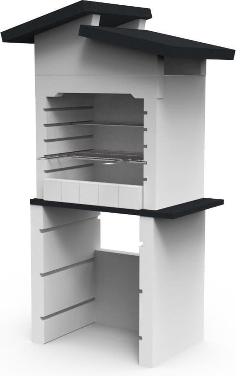 Sarom Fuoco - Betonnen barbecue - Isabella - Houtskool & Hout - 96 x 60 x 167,2 cm — afbeelding 1