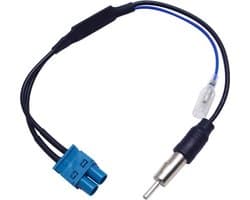 Antenne kabel Adapter dubbel fakra (m) > DIN (m) met versterker geschikt voor VW Volkswagen Skoda Audi Seat etc