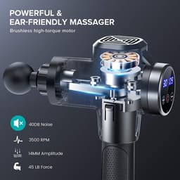 Massage Gun, Massage pistool Diep Weefsel voor Spieren met Krachtige Percussie Elektrisch Handbediend Massagepistool voor Spierontspanning — thumbnail 2