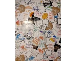 Quotes Weer Ballonnen Sticker Pack - 50 Stickers - Laptop Stickers - Bullet Journal Stickers - Telefoon Stickers - Quotes - Weather - Balloons - Gezegdes - Tekst Ballonnen - Regen - Zon - Live your Life