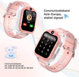 Blackview gps horloge kind - smartwatch kids - Z40Pro - kids smartwatch - gps horloge kinderen - gps horloge kids - (Video)bellen - HD Camera - Whatsapp en SMS - Bekijk Locatie Kind - Geschikt voor iOS en Android - Roze — thumbnail 5