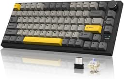 Ajazz AK820 PRO-Bedraad Mechanisch Toetsenbord-75% QWERTY Toetsenborden-TFT‑scherm-RGB Gaming Keyboard- Gasket-Hot Swap-Volumeknop-82 Keys-Gift Switch — thumbnail 1
