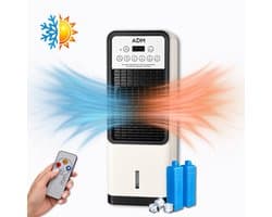 Innovastore Draagbare Luchtkoeler & Verwarmer - Luchtkoeler - Luchtverwarmer - Luchtbevochtiger - 3-1 apparaat - Afstandsbediening