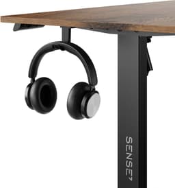 SENSE7 NOJO LIGHT - Elektrisch Verstelbaar Bureau - 100x60 cm - Geheugenfunctie - Zit Sta Bureau - Computertafel - Donkerbruin — thumbnail 5