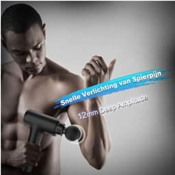 KLS® Massage Gun - Massage Gun Professioneel - Massage Pistool - Zwart - 20cm x 13cm x 8cm — thumbnail 3