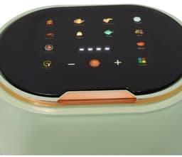 Heteluchtfriteuse met glazen mand - Airfryer met touchscreen - Koken met zicht op eten - Zichtbare kookmand - 4 Liter - Groen Zwart — thumbnail 3
